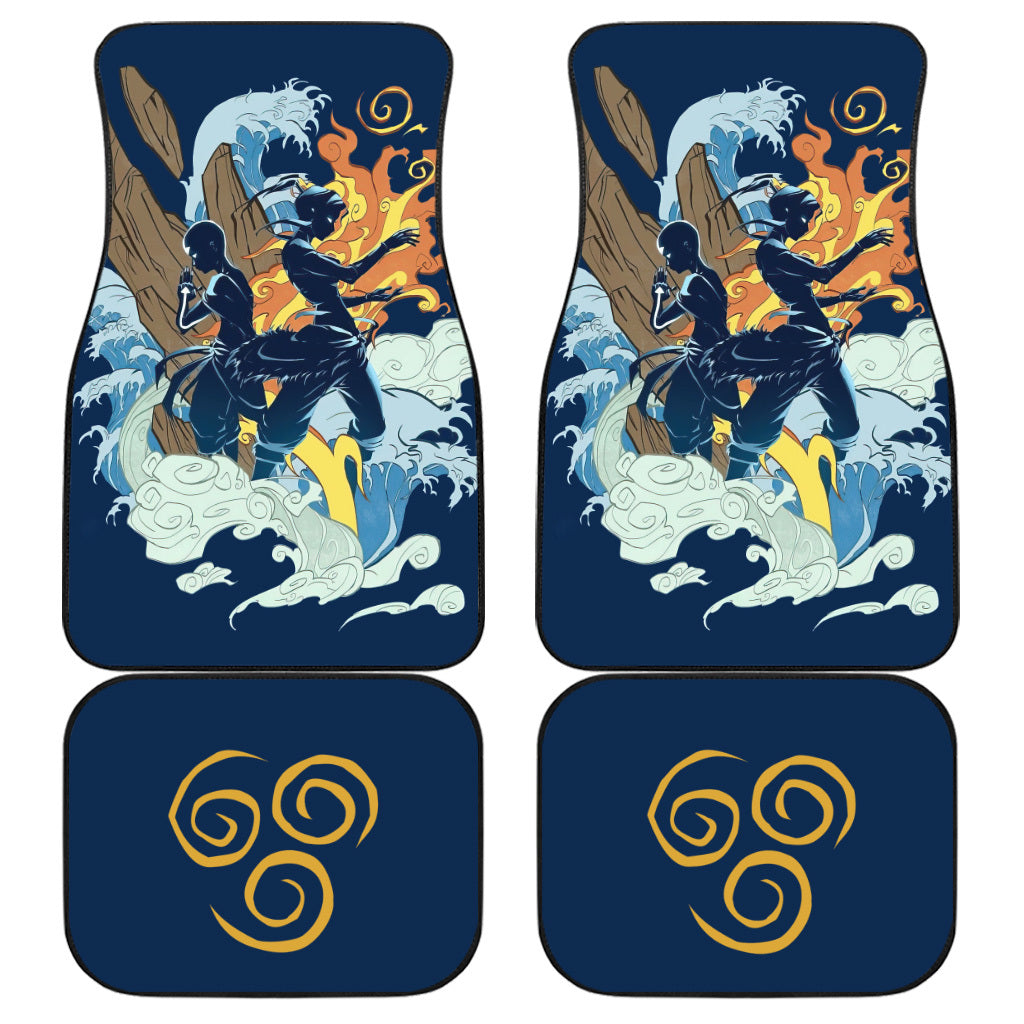 Avatar: The Last Airbender Car Floor Mats, Aang And Katara Car Floor Mats, Anime Car Accessories