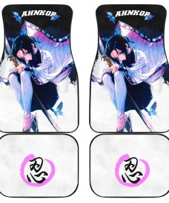 Demon Slayer Car Car Floor Mats, Kocho Kanae AHNKOR Fan Car Floor Mats, Anime Car Accessories