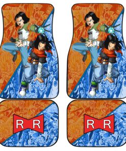 Dragon Ball Z Car Floor Mats, Android 17 Car Floor Mats, Anime Car Accessories