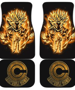 Dragon Ball Z Car Floor Mats, Golden Trunks Car Floor Mats, Anime Car Accessories