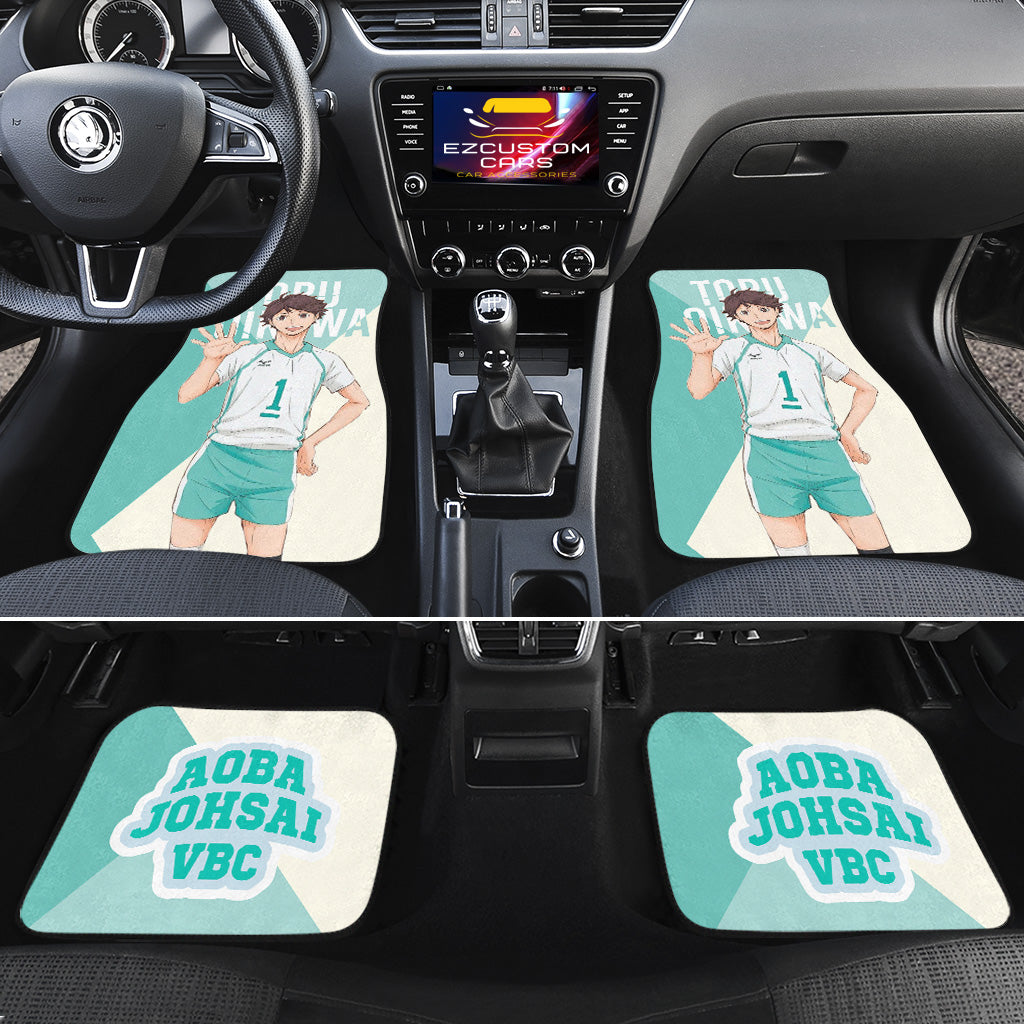 Haikyuu Car Floor Mats, Aoba Johsai Oikawa Tooru Car Floor Mats, Anime Car Accessories