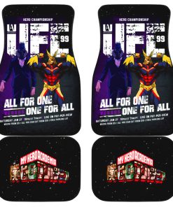 My Hero Academia Car Floor Mats, All Might All For One VS One For All Car Floor Mats, Anime Car Accessories