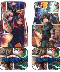 My Hero Academia Car Floor Mats, Deku And Kacchan Car Floor Mats, Anime Car Accessories