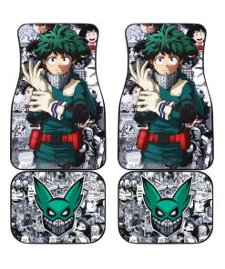 My Hero Academia Car Floor Mats, Deku Manga Art Car Floor Mats, Anime Car Accessories