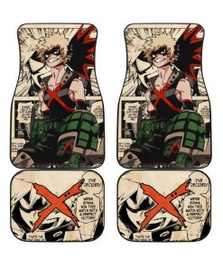 My Hero Academia Car Floor Mats, Kacchan Mix Manga Car Floor Mats, Anime Car Decoration