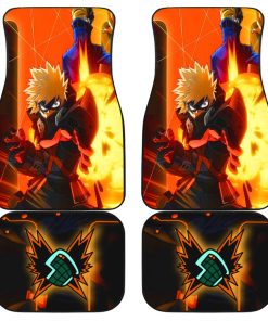 My Hero Academia Car Floor Mats, Kacchan x Best Jeanist Car Floor Mats, Anime Car Accessories