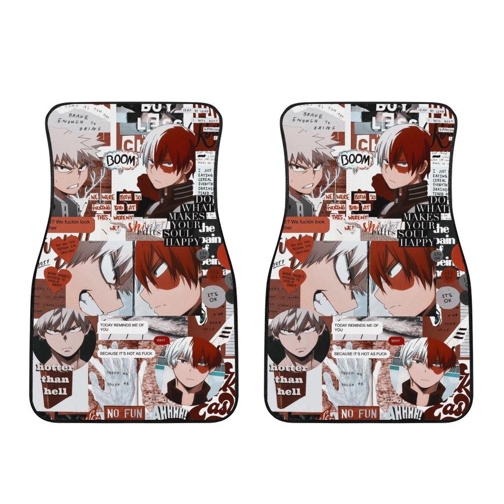 My Hero Academia Car Floor Mats, Shoto Todoroki x Bakugo Aesthetic