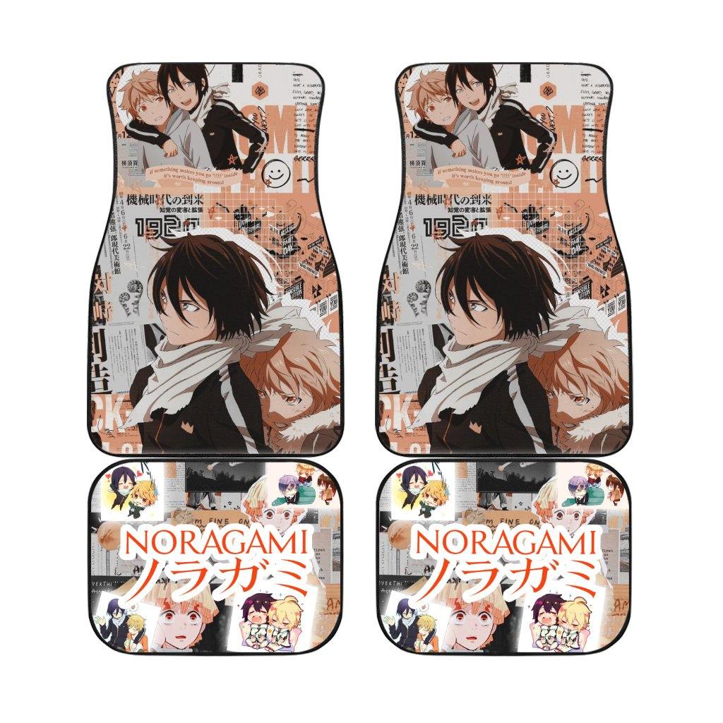 Noragami Car Floor Mats, Yato Car x Kofuku Floor Mats, Anime Car Accessories