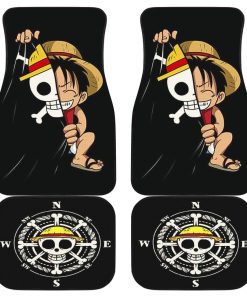 One Piece Car Floor Mats, Luffy Cute Car Floor Mats, One Piece Car Accessories