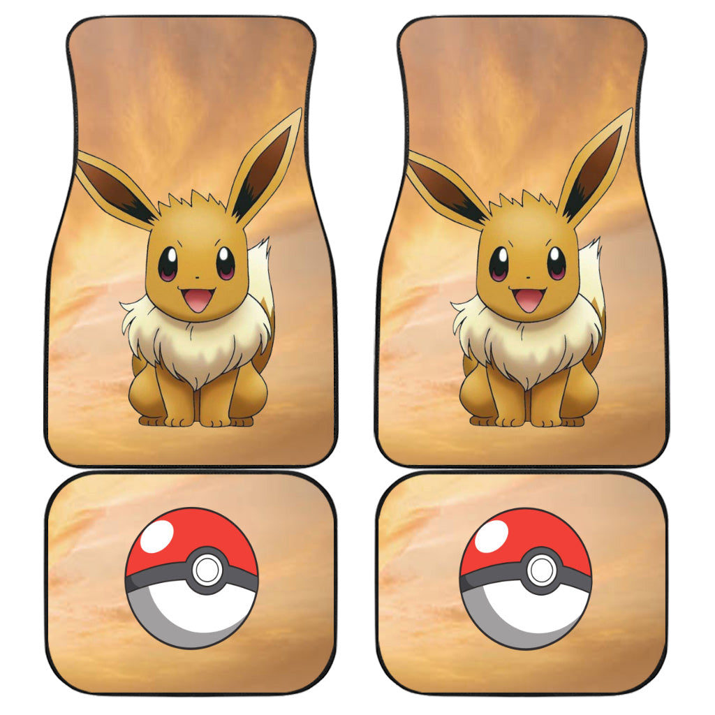 Pokemon Car Floor Mats, Eevee Amazing Car Floor Mats, Anime Car Accessories
