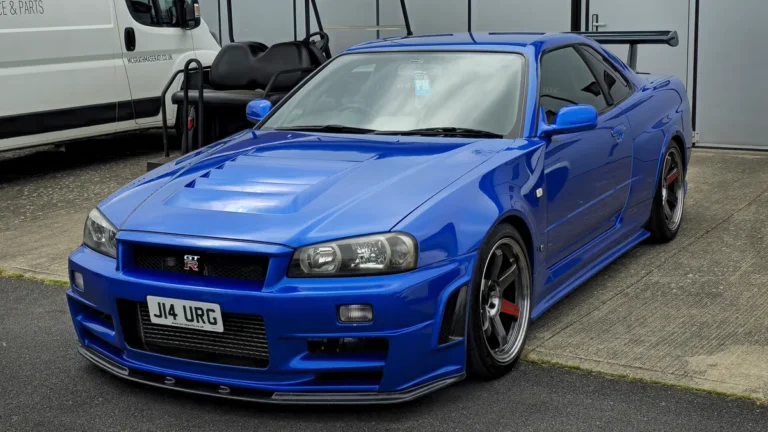 Front angle view of Japanese performance vehicle illustrating what does jdm mean in automotive culture